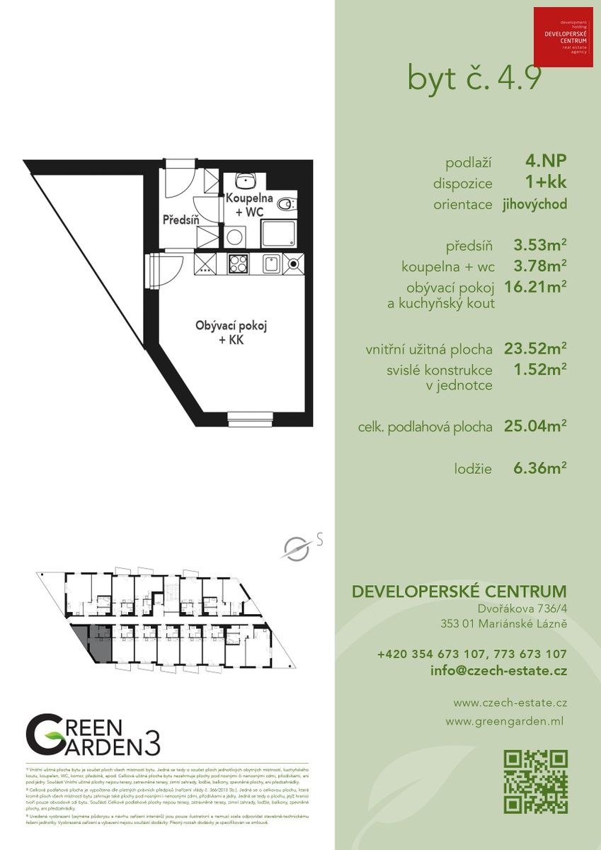 Flat in Marianske Lazne, Czech Republic, 25 m² - picture 3