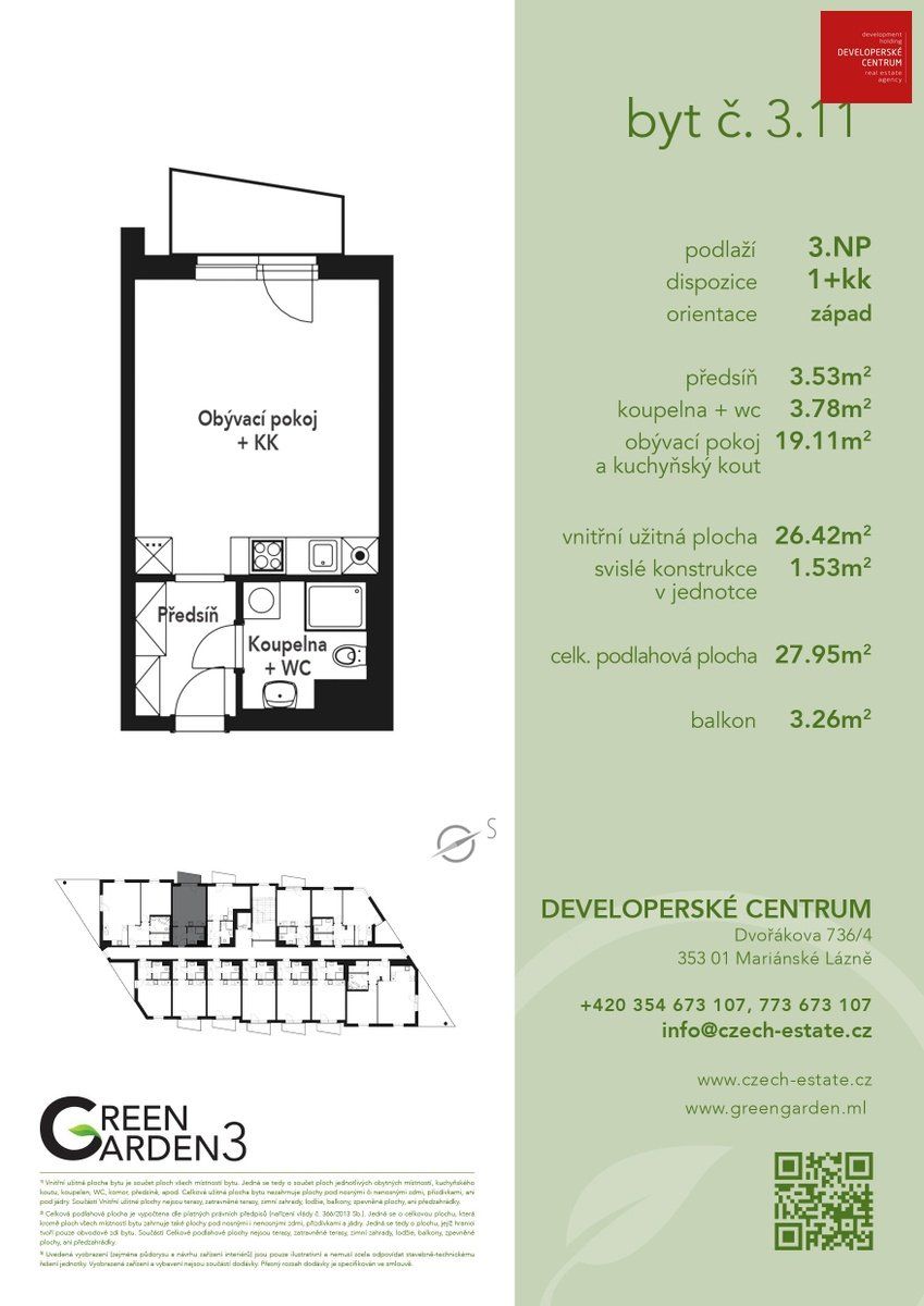 Appartamento a Marianske Lázně, Repubblica Ceca, 28 m² - foto 3