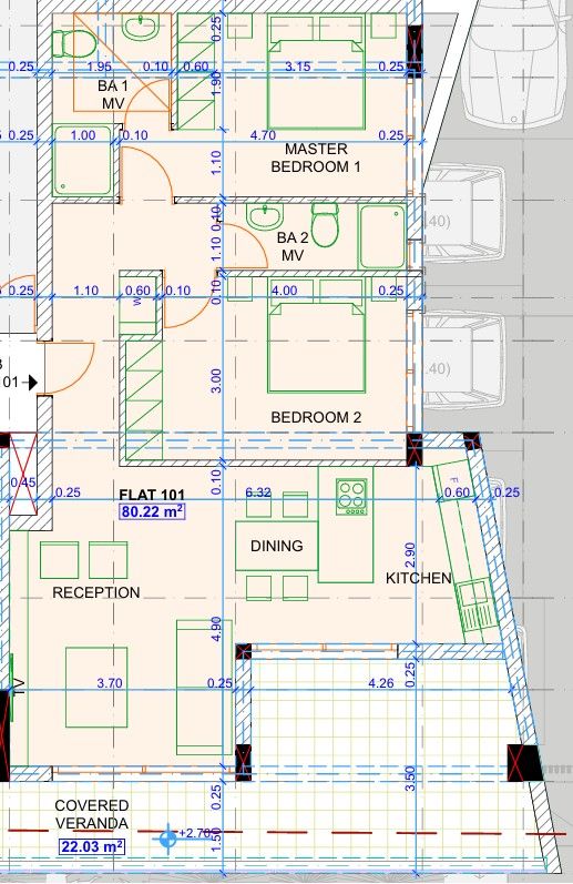 Appartamenti a Larnaca, Cipro, 110 m² - foto 11