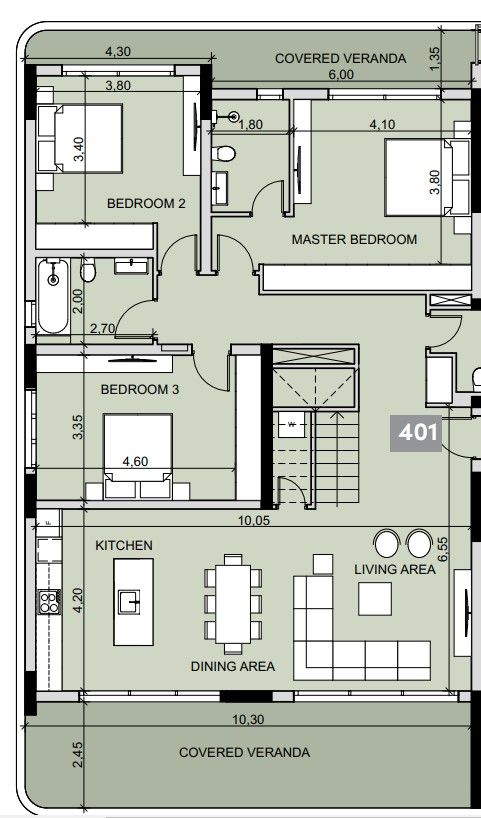 Penthouse in Limassol, Cyprus, 278 m² - picture 11
