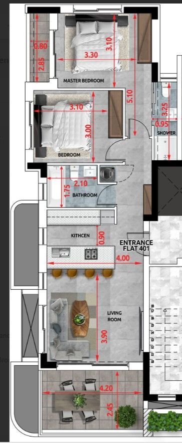 Apartment in Larnaka, Zypern, 92 m² - Foto 11