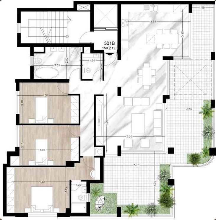 Penthouse in Limassol, Zypern, 156 m² - Foto 13