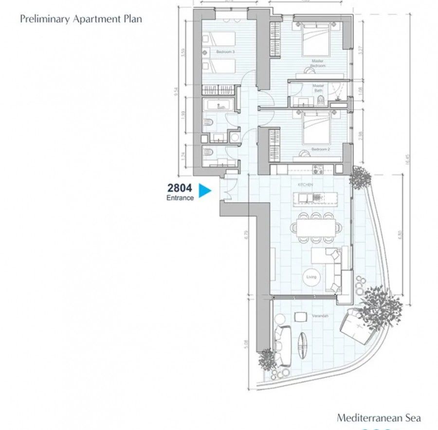Apartamento en Limasol, Chipre, 222 m² - imagen 13