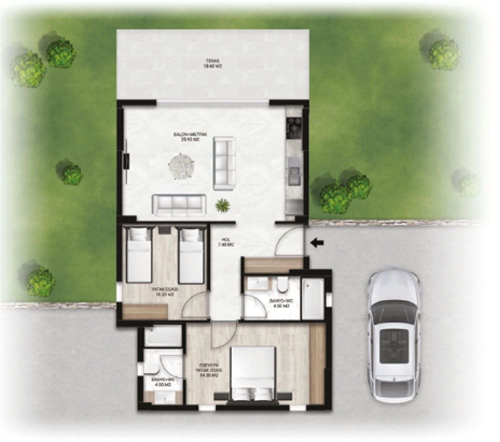 Villa à Bodrum, Turquie, 95 m² - image 18