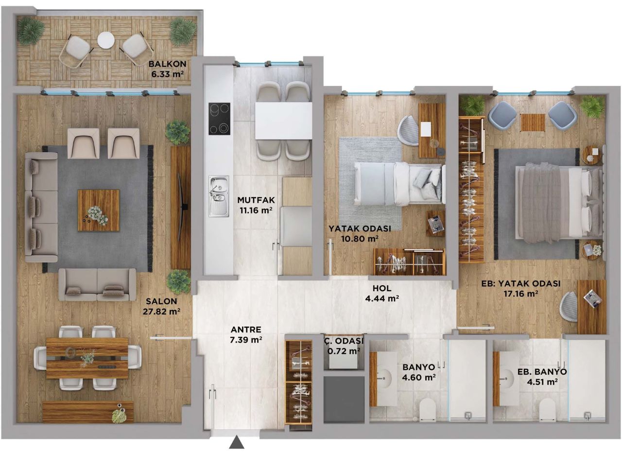 Appartamenti a Istanbul, Turchia, 220 m² - foto 17