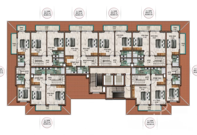 Appartement à Avsallar, Turquie, 81 m² - image 14