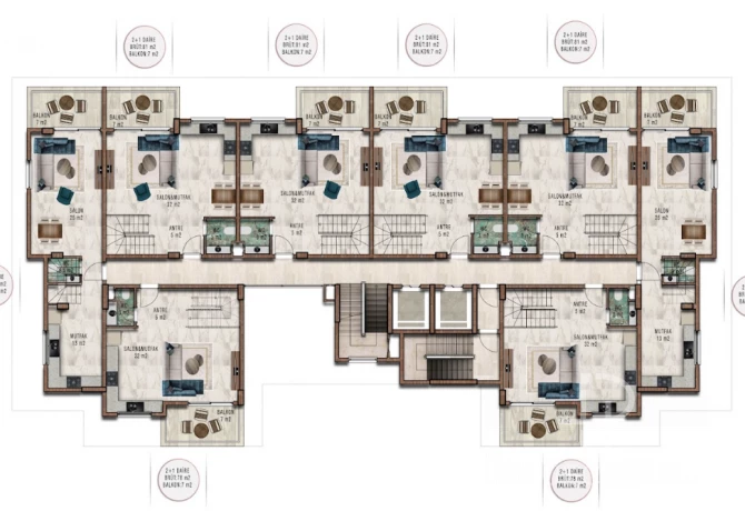 Appartement à Avsallar, Turquie, 81 m² - image 15