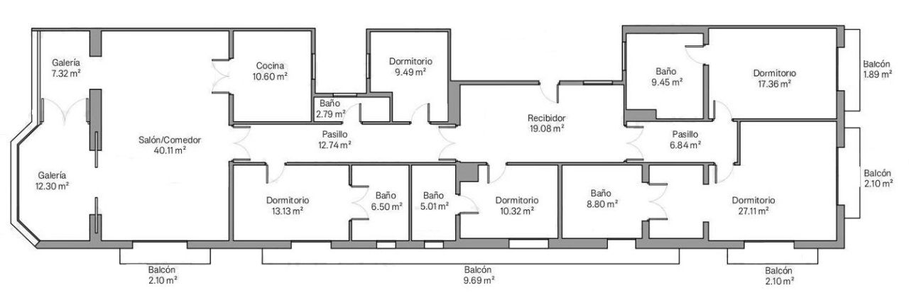Flat in Barcelona, Spain, 252 m² - picture 13