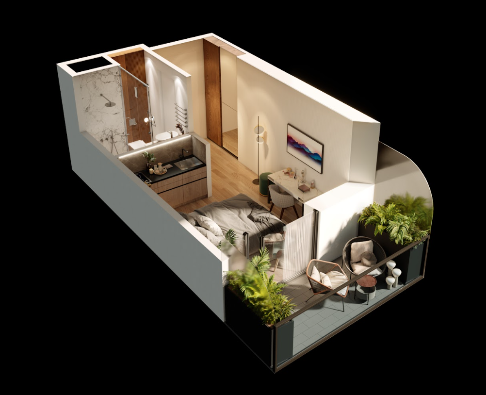 Appartamento a Batumi, Georgia, 33.35 m² - foto 14