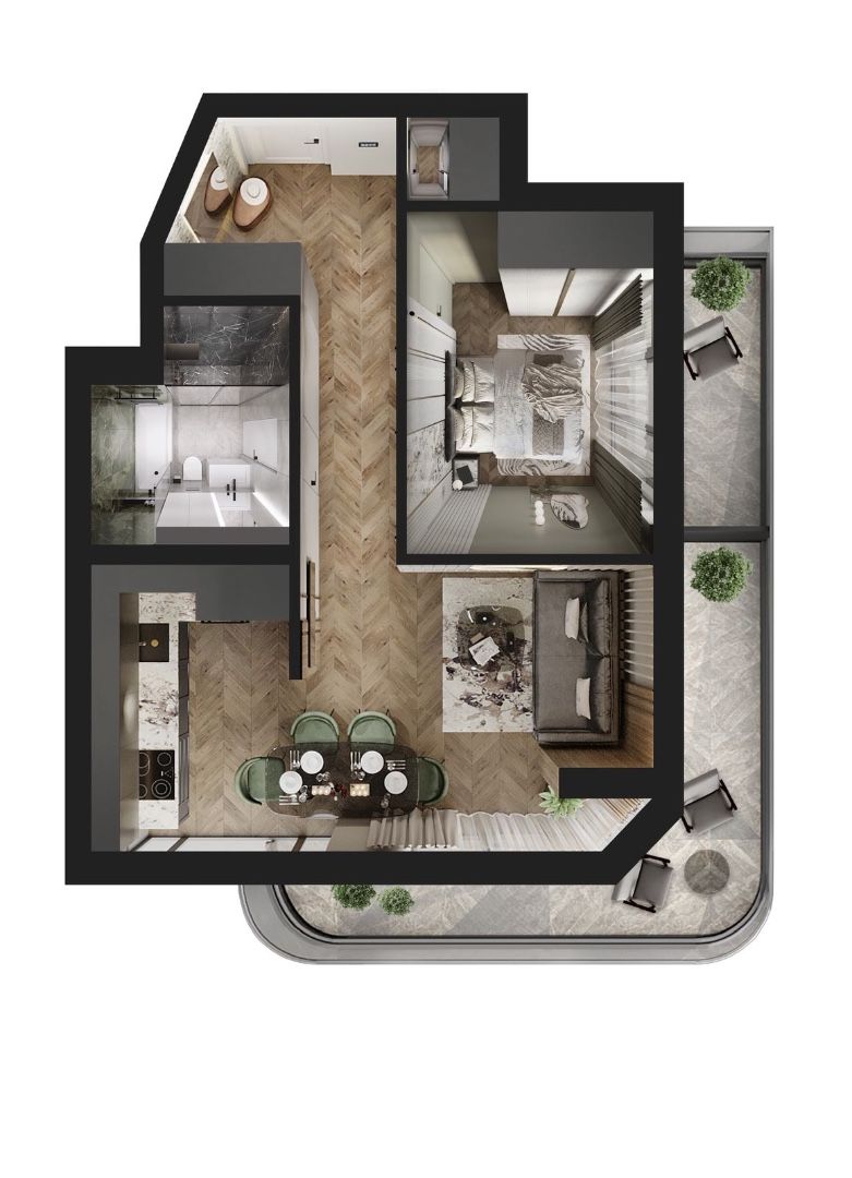 Appartement au Bar, Monténégro, 55 m² - image 15