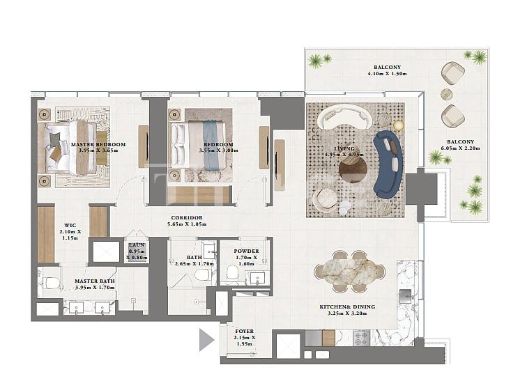 Appartamenti a Dubai, EAU, 115 m² - foto 13