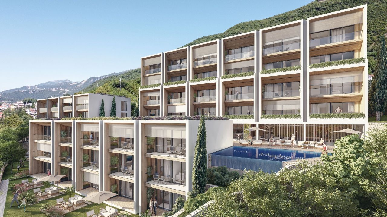 Apartment in Kumbor, Montenegro, 52 m² - Foto 1