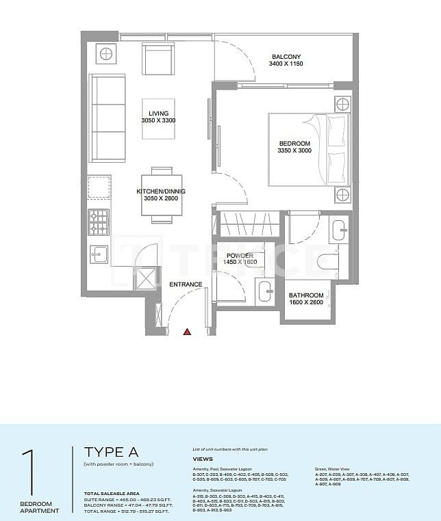 Appartamenti Siniyah Island, EAU, 50 m² - foto 7