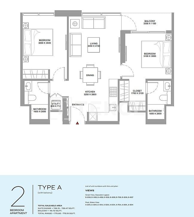 Appartamenti Siniyah Island, EAU, 50 m² - foto 9