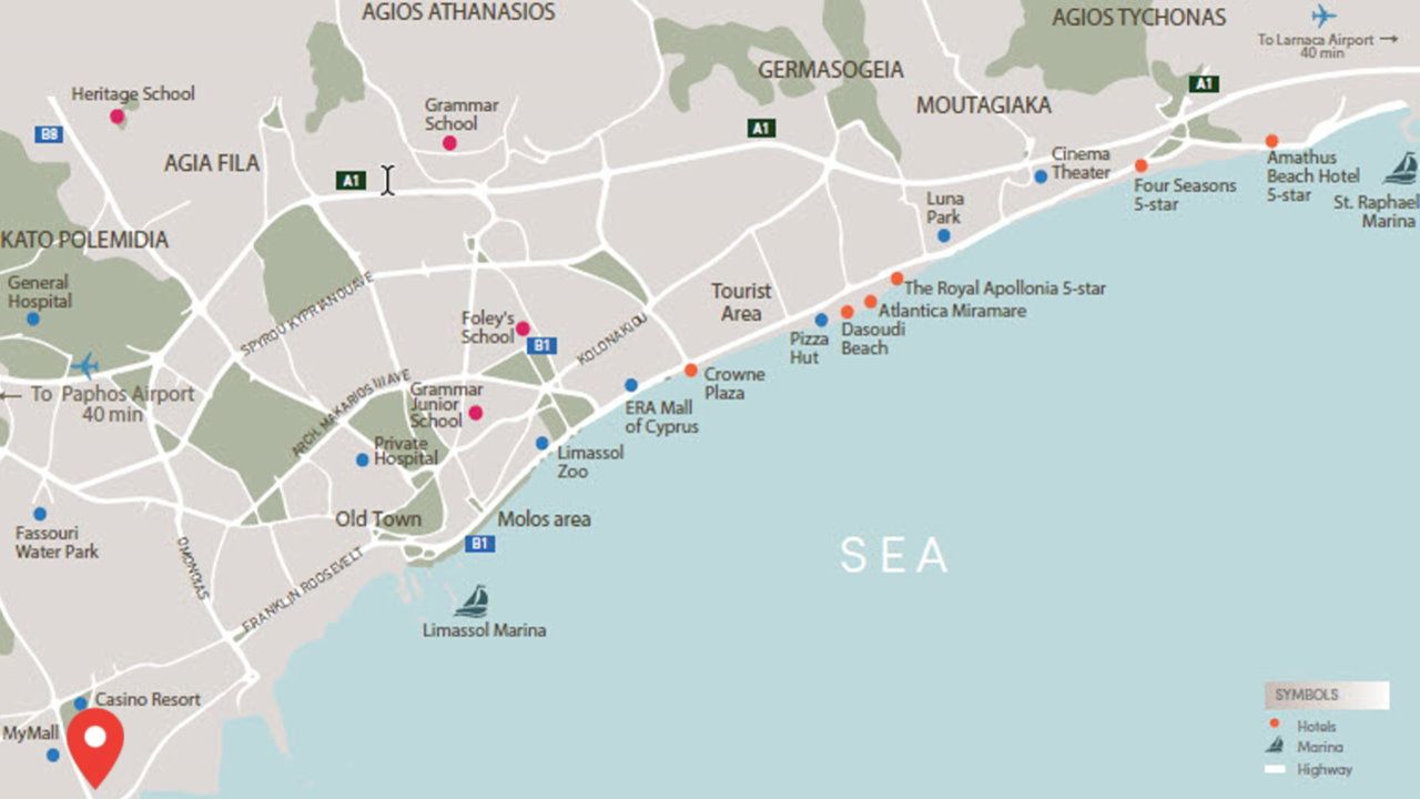 Piso en Limasol, Chipre, 49.5 m² - imagen 6