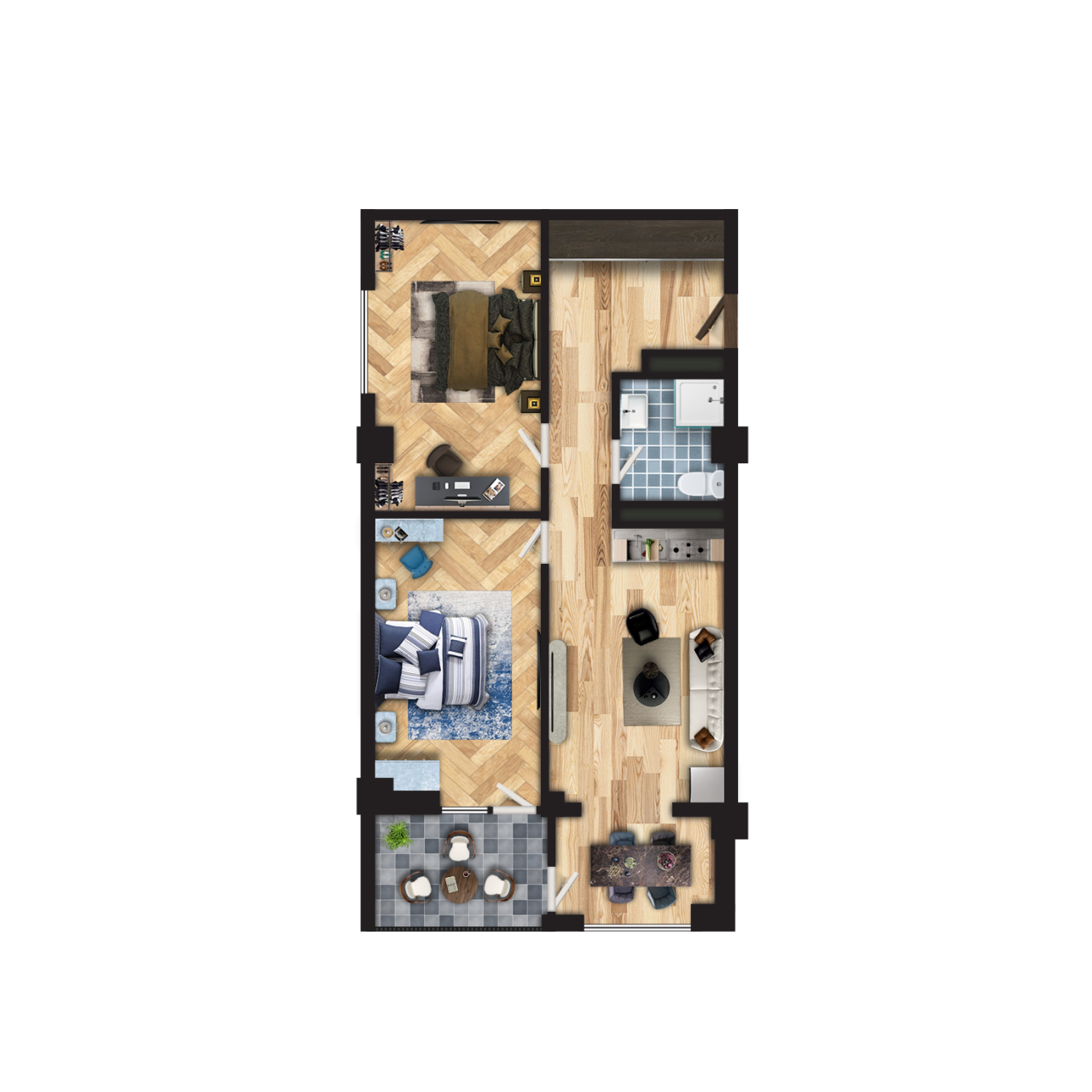 Appartement Erevan, Rajon Davtashen, Arménie, 65 m² - image 1