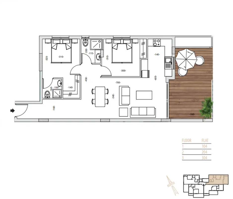 Apartment am Strand von Finikoudes, Zypern, 90 m² - Foto 9