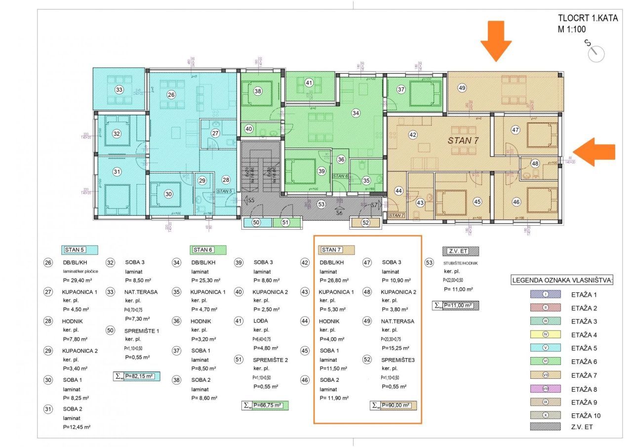 Appartamento nella Dalmazia settentrionale, Croazia, 95 m² - foto 1