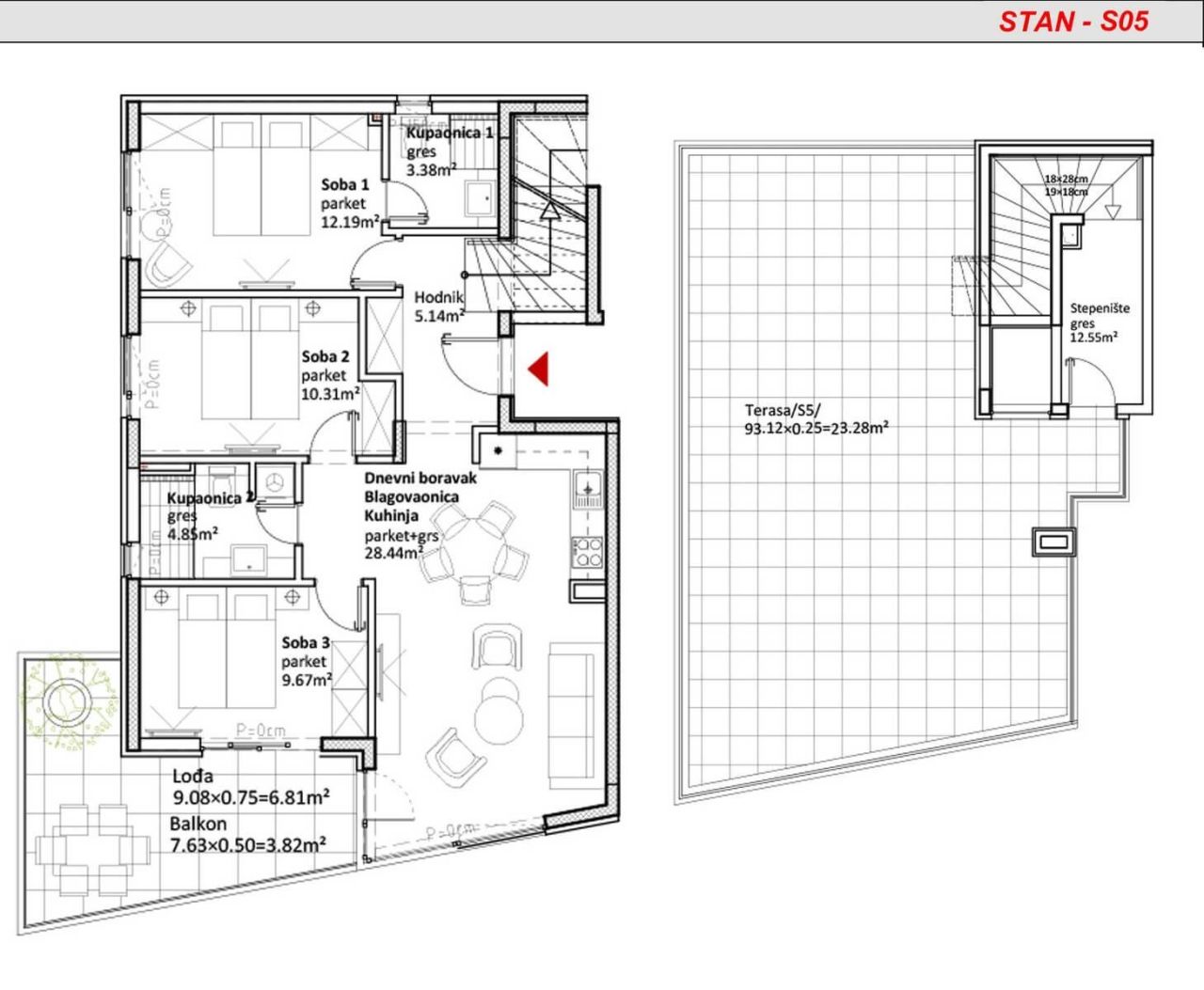 Wohnung in Zadar, Kroatien, 104 m² - Foto 2