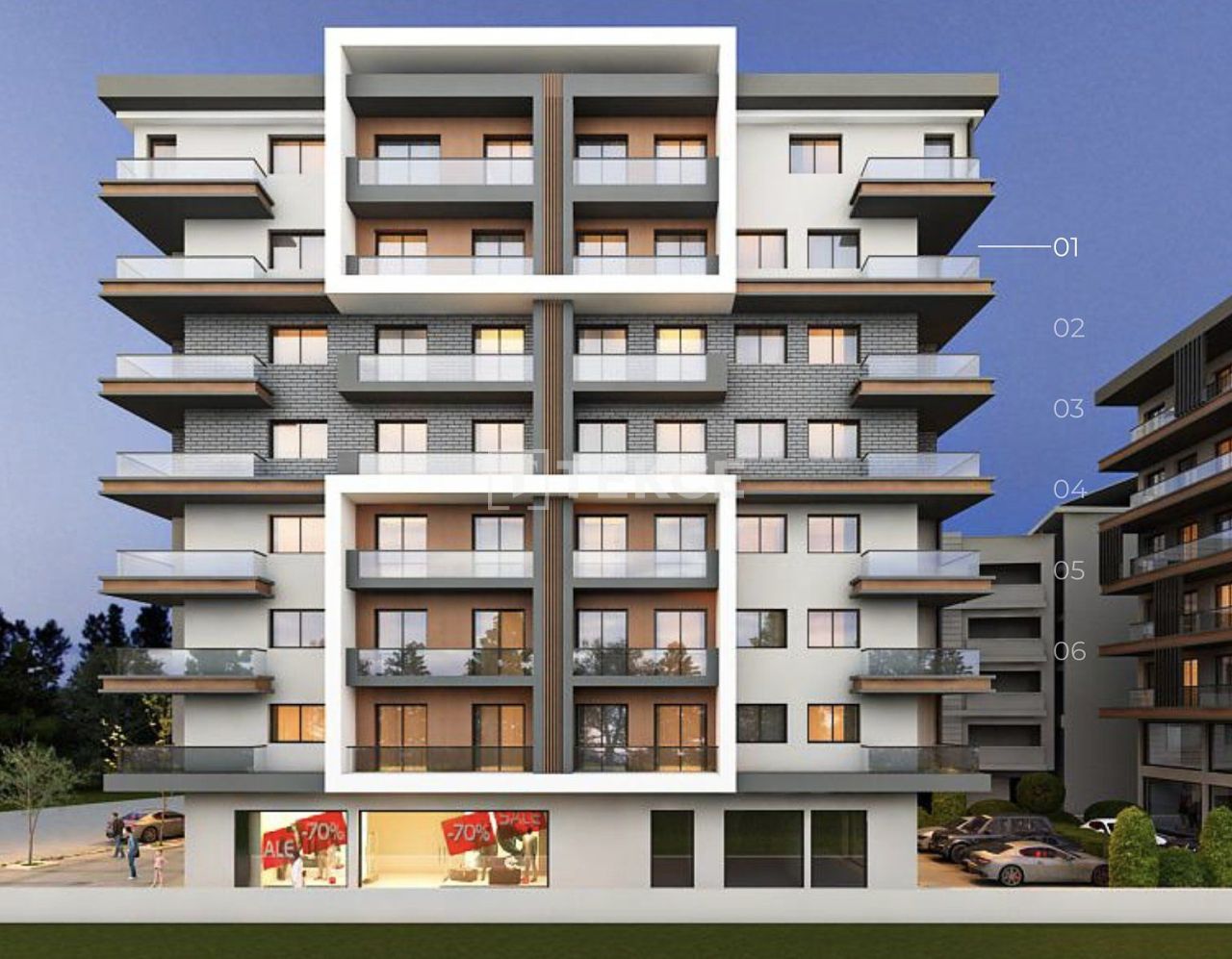 Apartamento Karşıyaka, Turquia, 55 m² - imagen 1