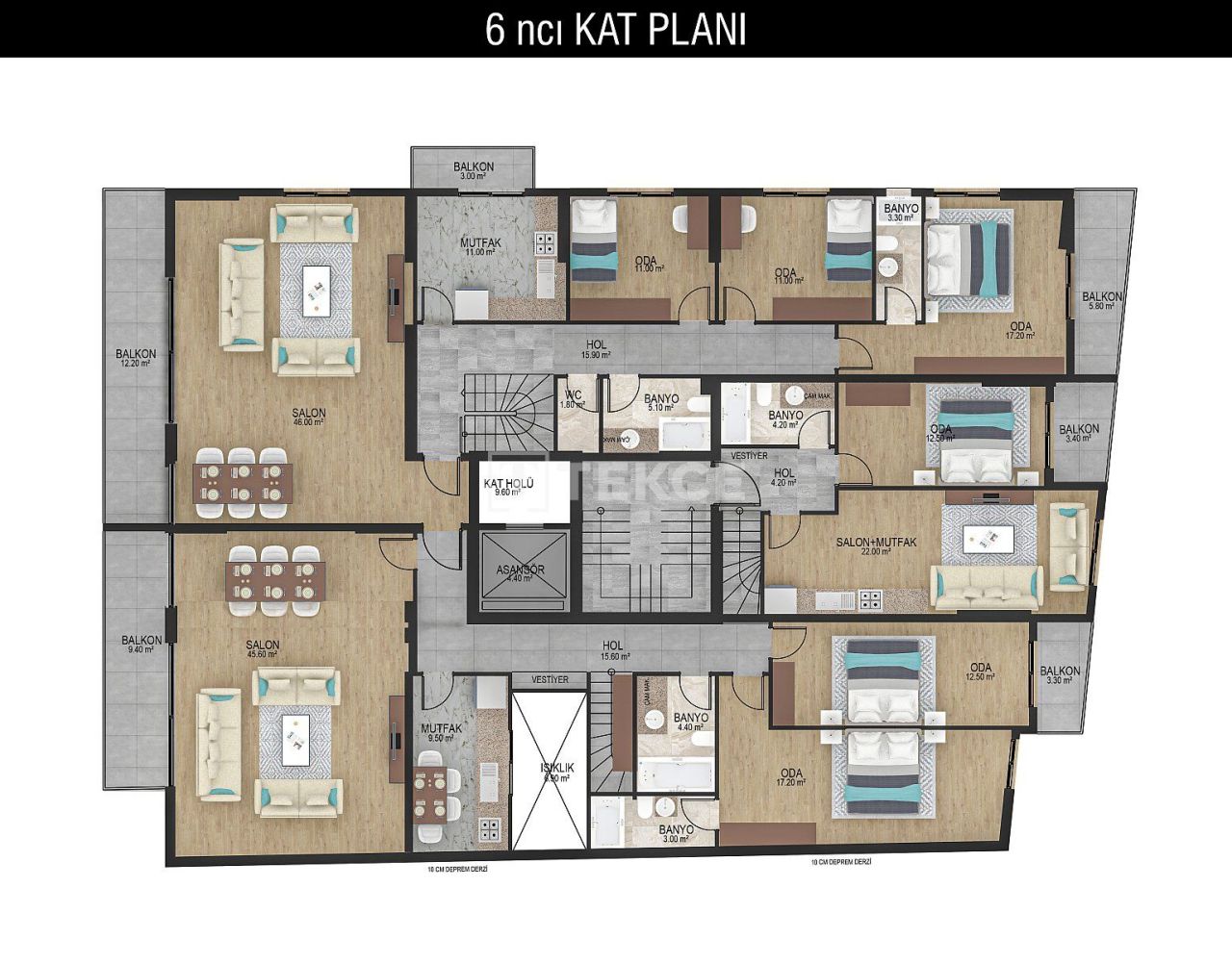 Apartment Karşıyaka, Türkei, 270 m² - Foto 12