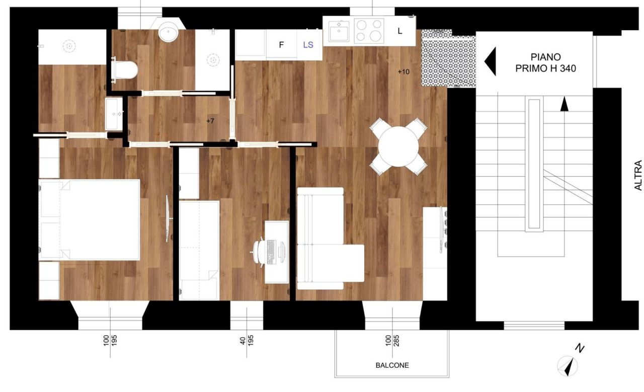 Apartment in Mailand, Italien, 63 m² - Foto 14