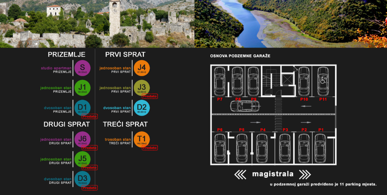 Wohnung in Susanj, Montenegro, 35 m² - Foto 1