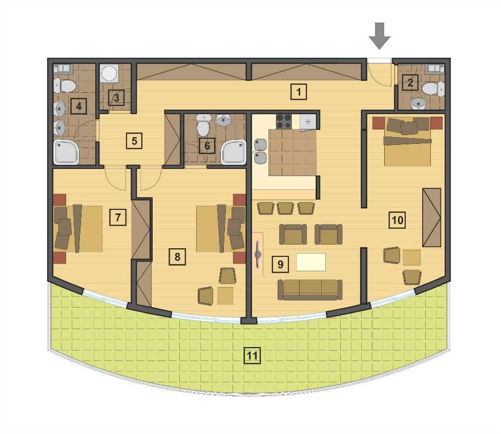 Flat in Petrovac, Montenegro, 169 m² - picture 1