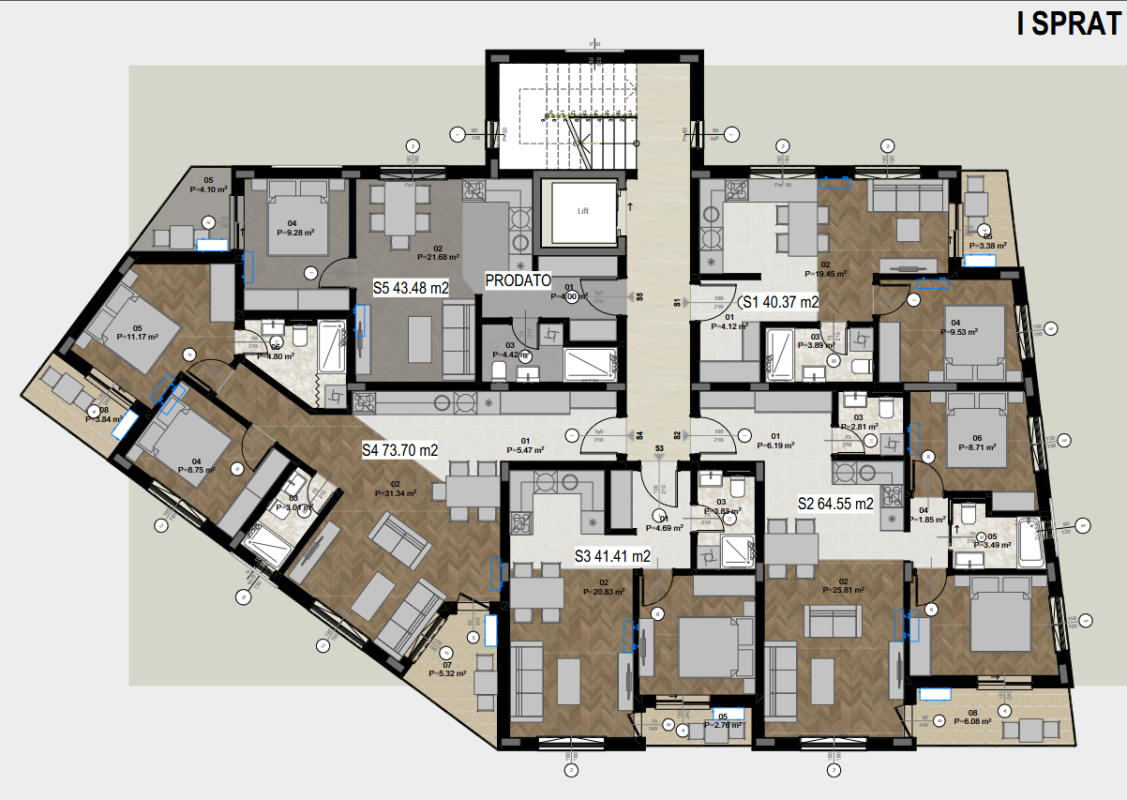 Appartement au Bar, Monténégro, 74 m² - image 4