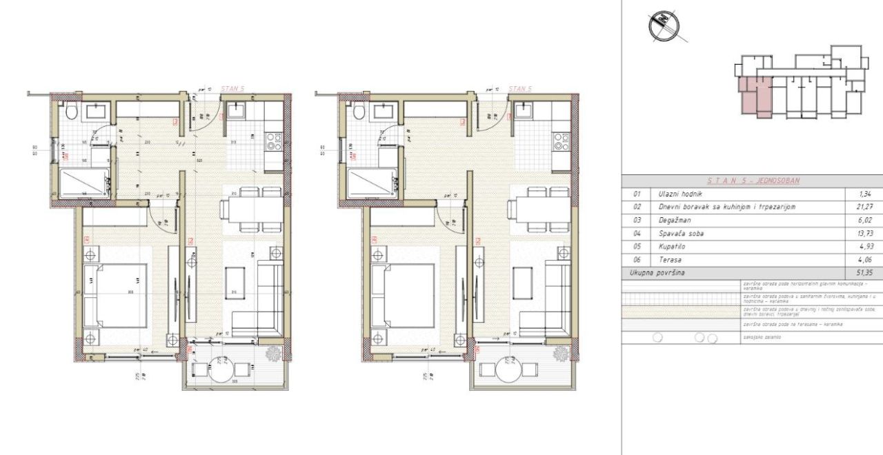 Flat in Bar, Montenegro, 51 m² - picture 5
