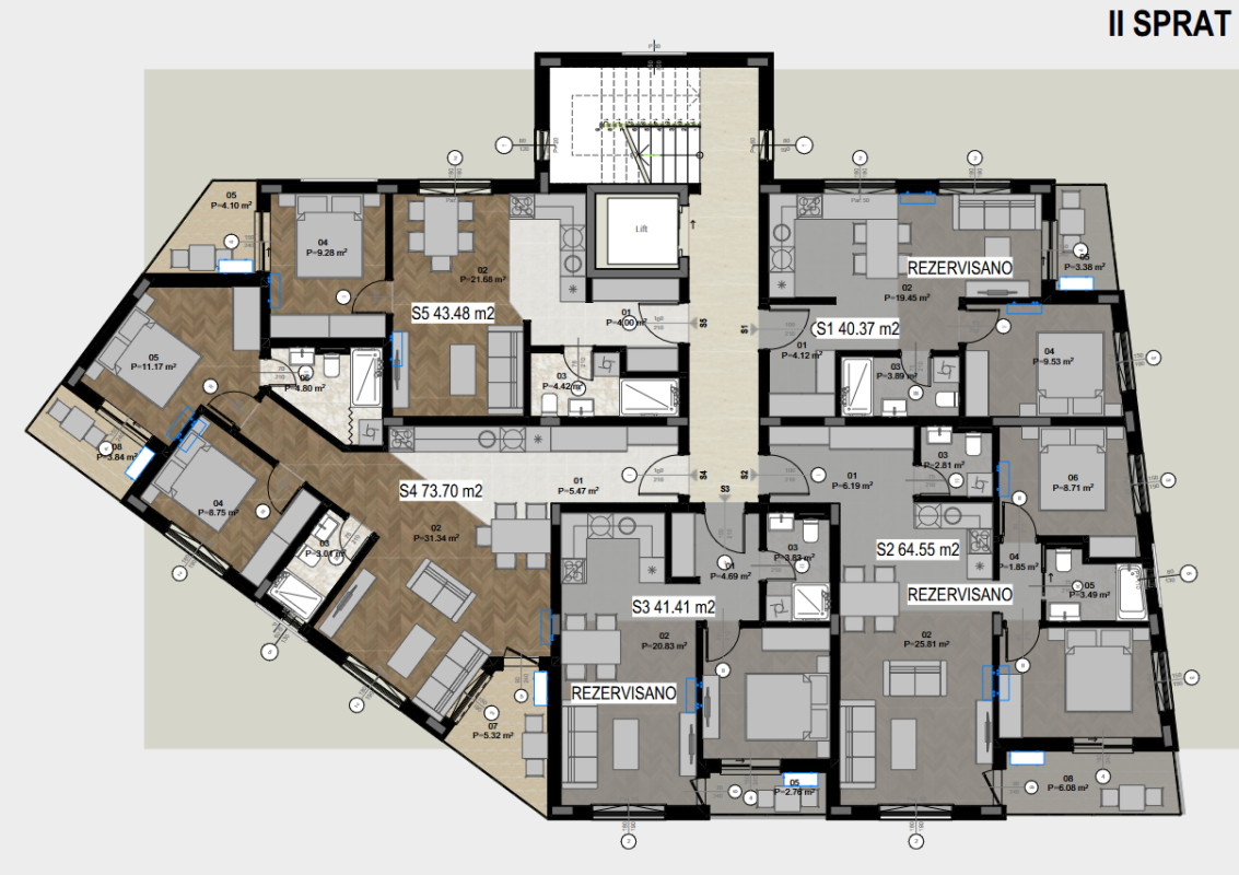 Appartement au Bar, Monténégro, 74 m² - image 5