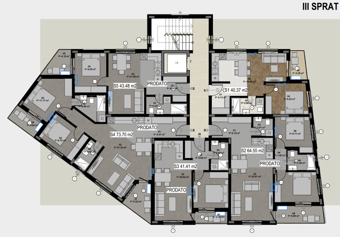 Appartement au Bar, Monténégro, 74 m² - image 6