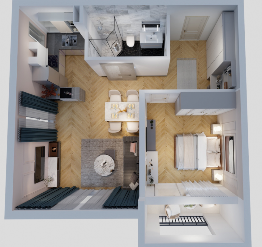 Flat in Sutomore, Montenegro, 56 m² - picture 6