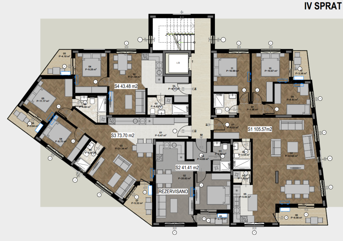Appartement au Bar, Monténégro, 74 m² - image 7