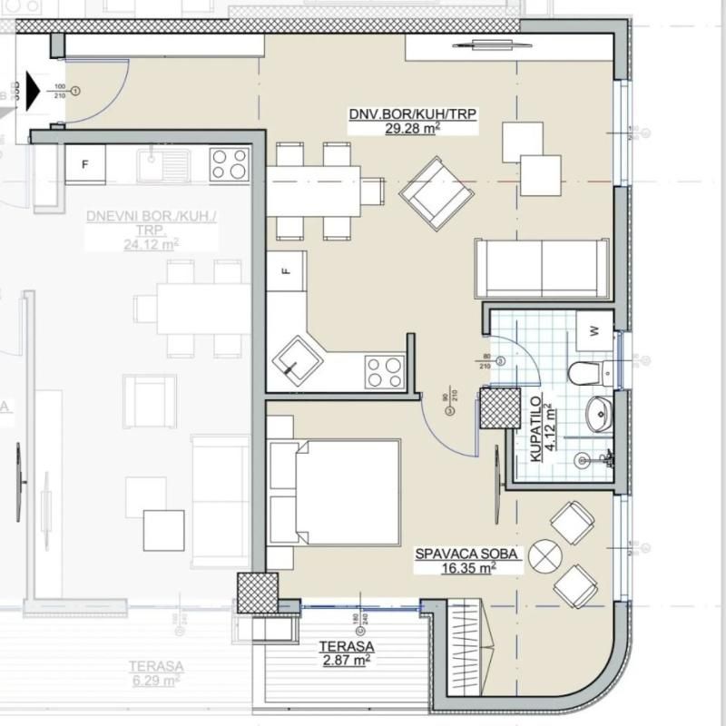 Flat in Bar, Montenegro, 54 m² - picture 8