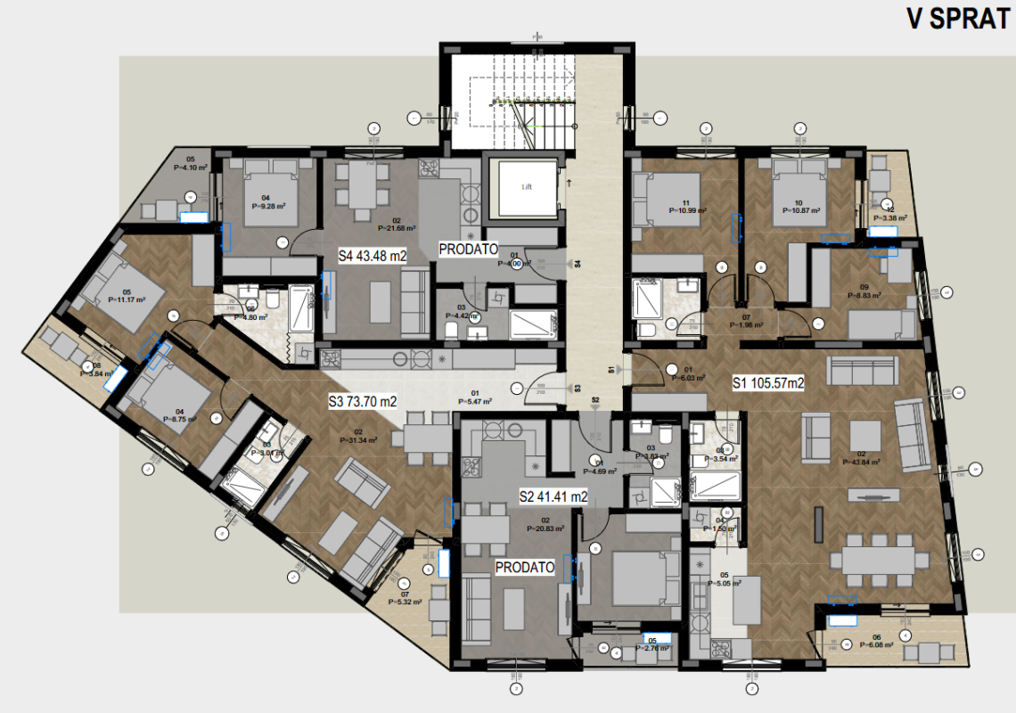Appartement au Bar, Monténégro, 74 m² - image 8