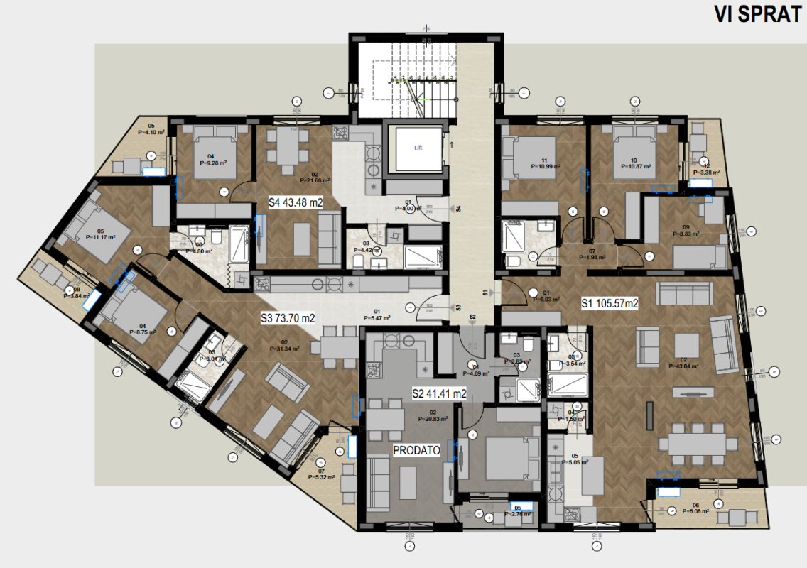 Appartement au Bar, Monténégro, 74 m² - image 9