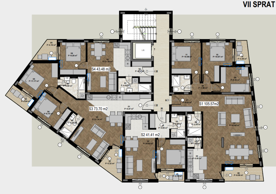 Appartement au Bar, Monténégro, 74 m² - image 10