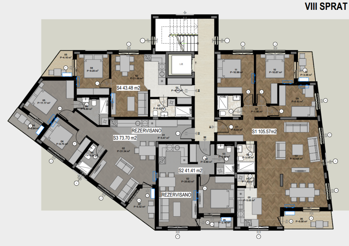 Flat in Bar, Montenegro, 106 m² - picture 11