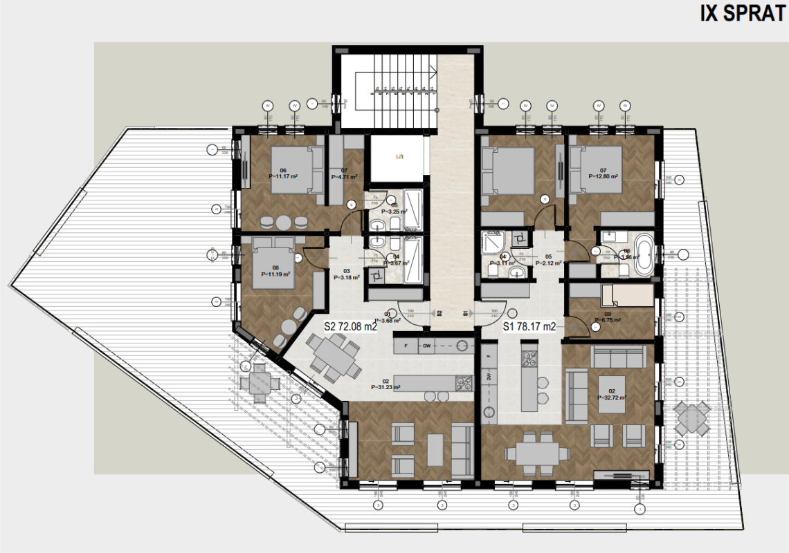 Flat in Bar, Montenegro, 106 m² - picture 12