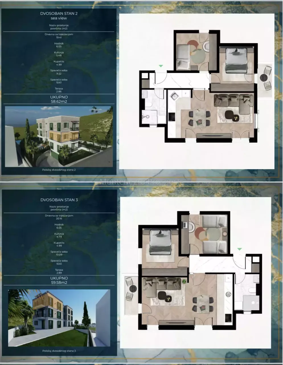 Appartement à Tivat, Monténégro, 60 m² - image 4