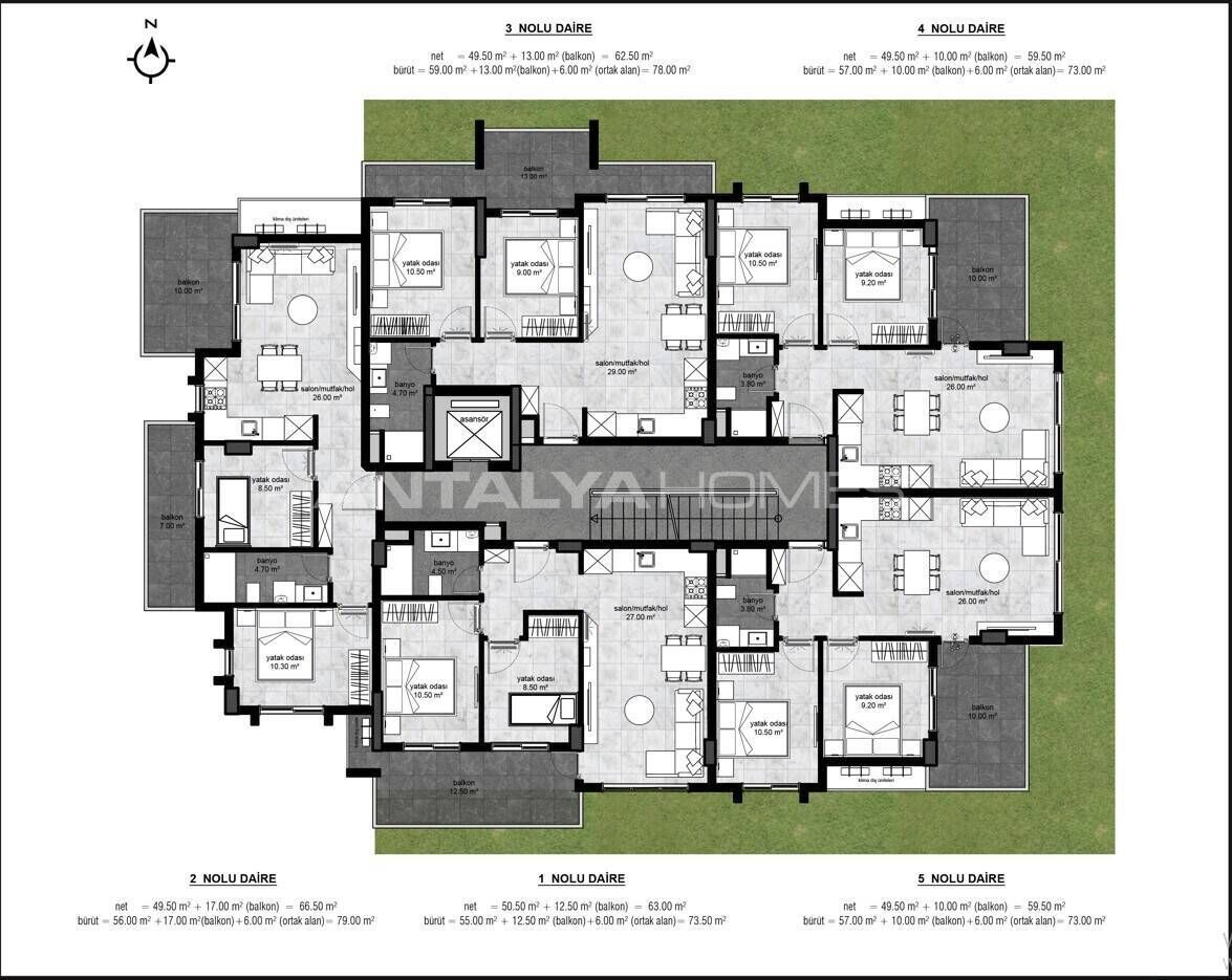 Appartement à Alanya, Turquie, 80 m² - image 19