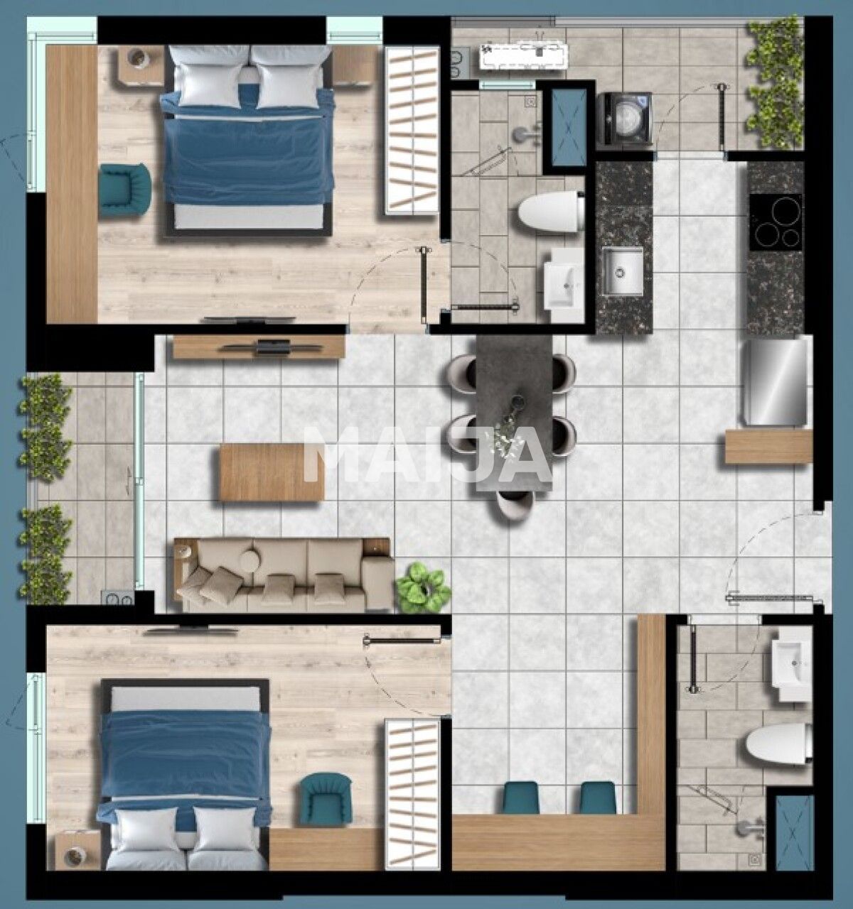 Apartamento Binh Duong, Vietnam, 41 m² - imagen 2