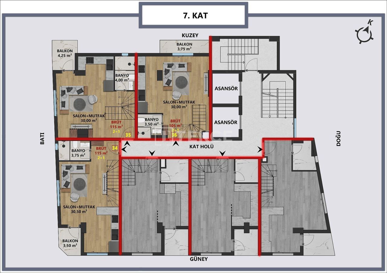 Appartement à Antalya, Turquie, 65 m² - image 13