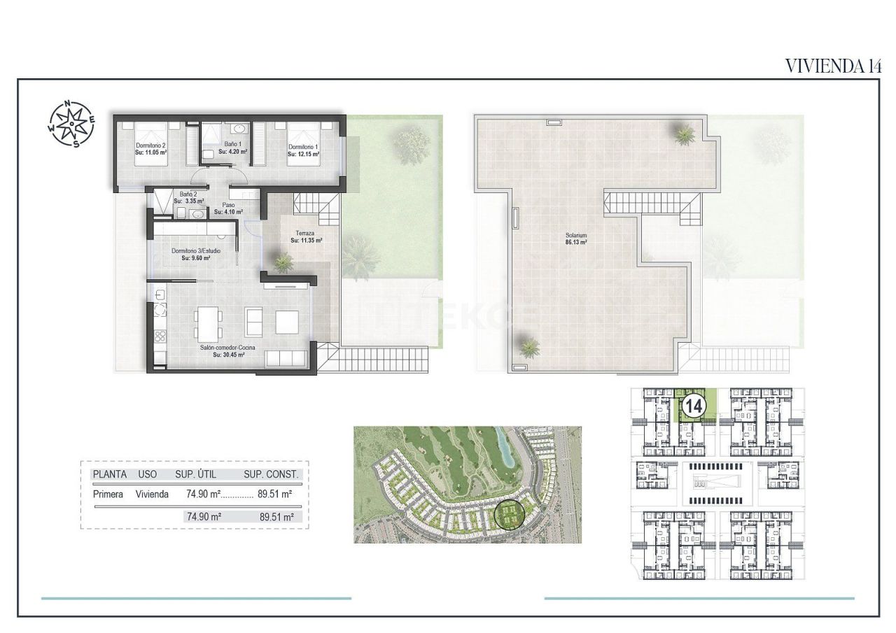 Ático en Fuente Álamo, España, 88 m² - imagen 18