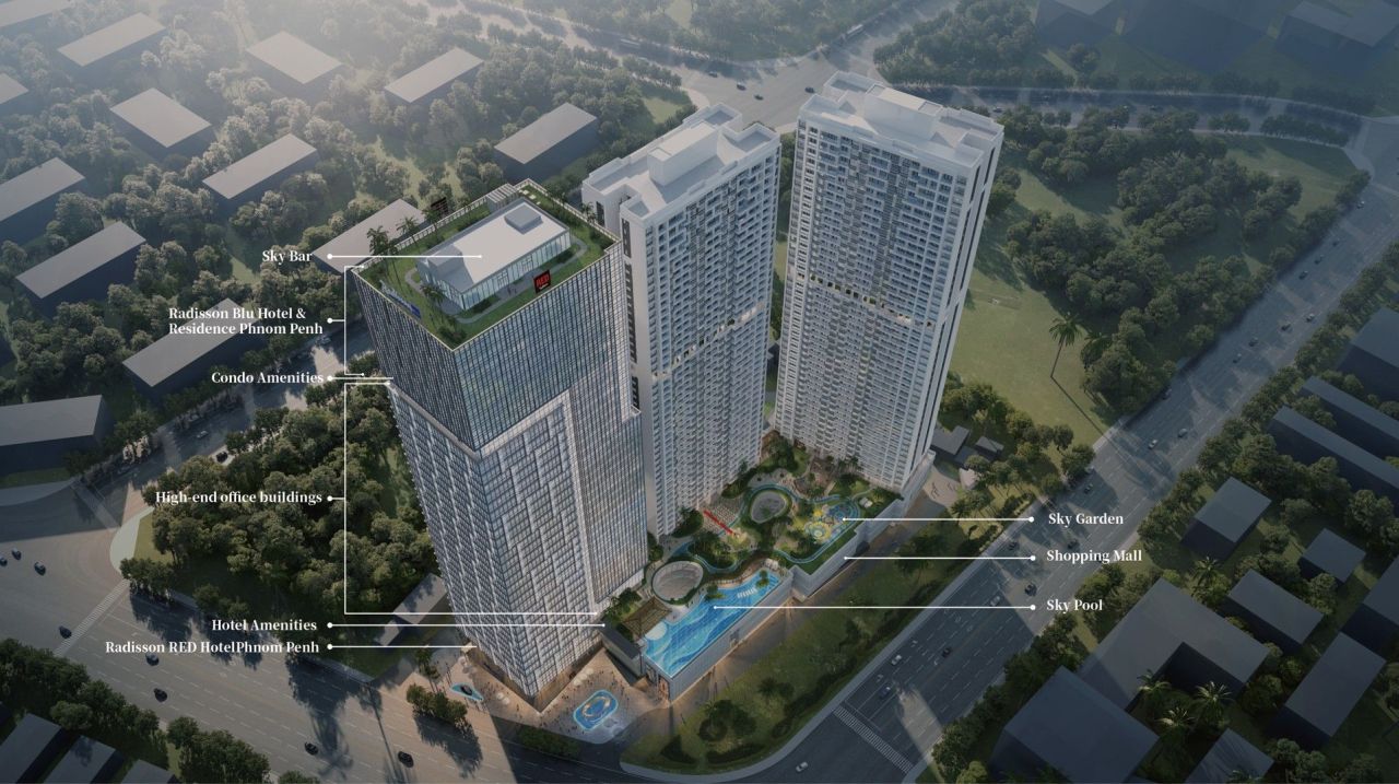 Apartamento en Nom Pen, Camboya, 89.65 m² - imagen 1