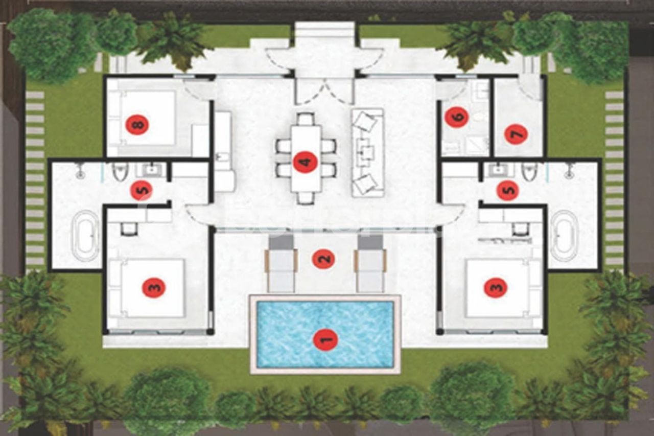 Villa à Sumbawa, Indonésie, 228 m² - image 14