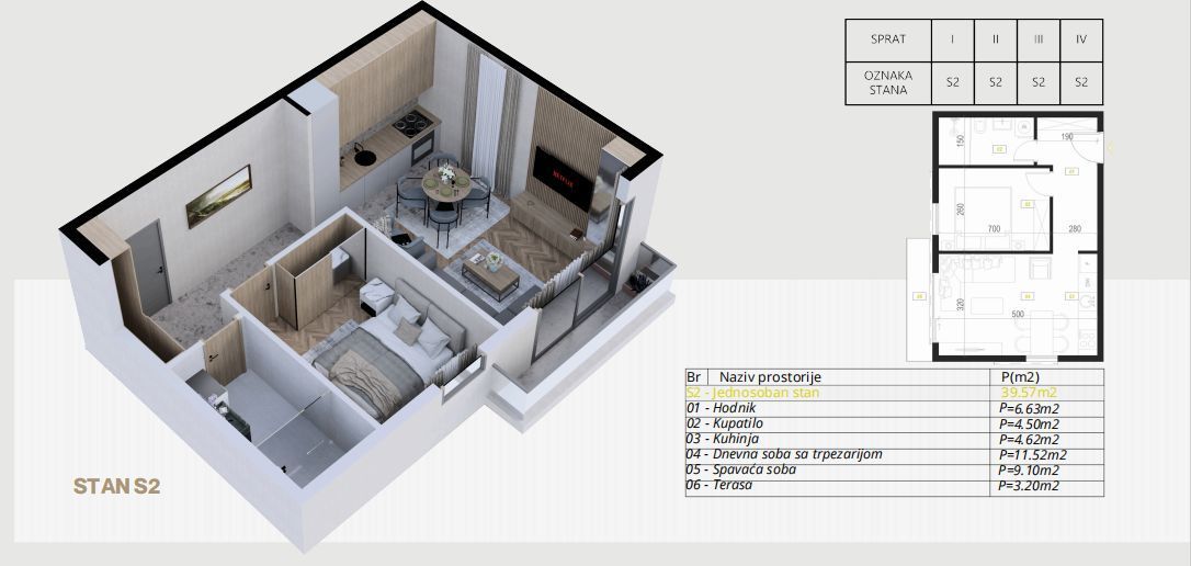 Apartment in Budva, Montenegro, 52.18 m² - Foto 14