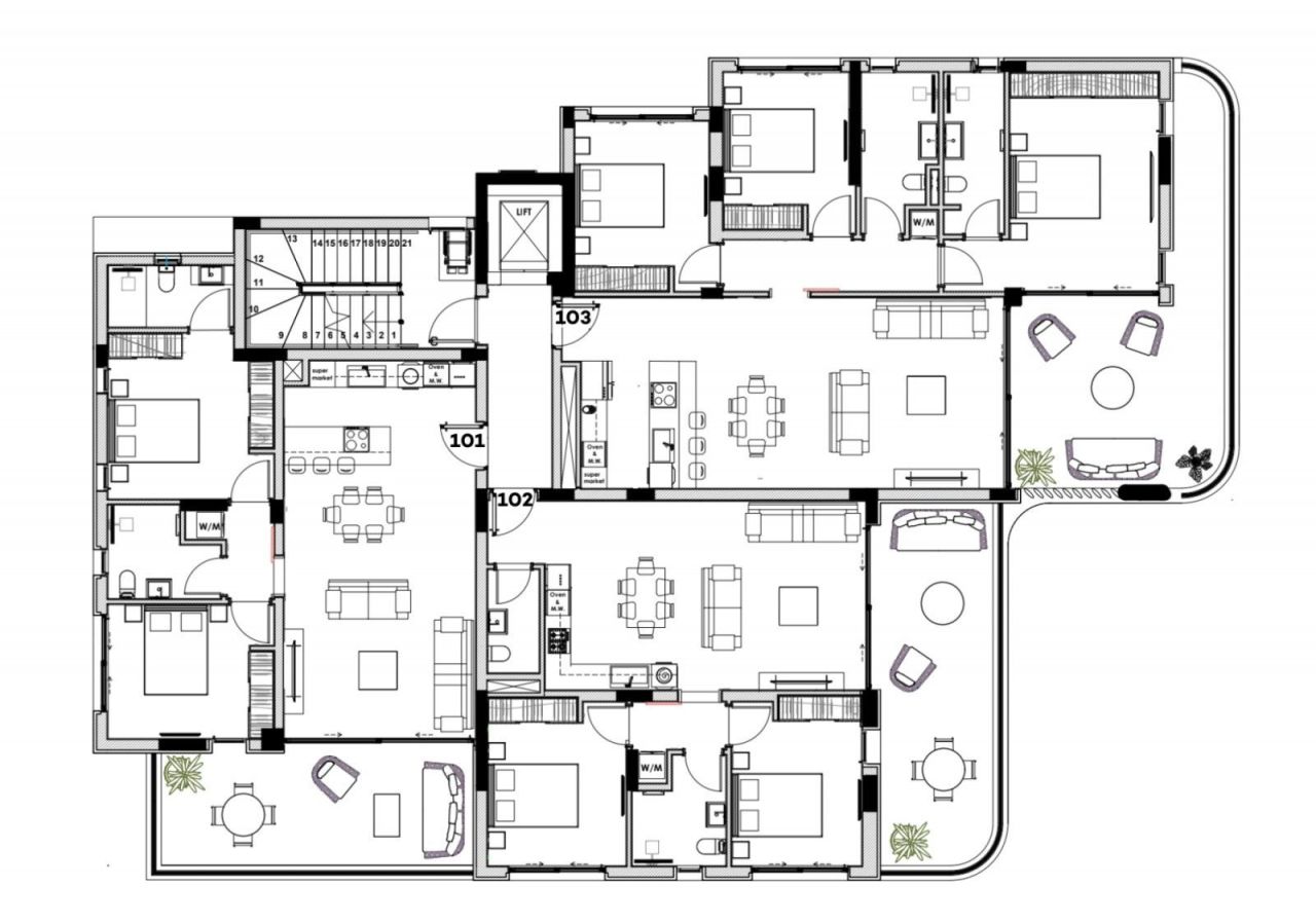 Appartamenti a Limassol, Cipro, 157 m² - foto 12