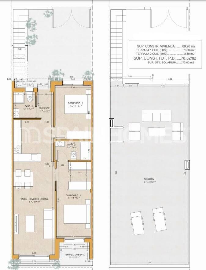 Bungalow à Pilar de la Horadada, Espagne, 82 m² - image 8